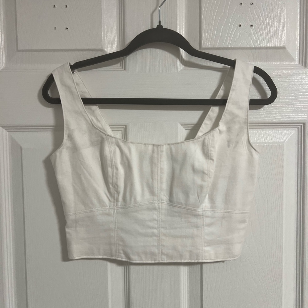 Linen crop top
